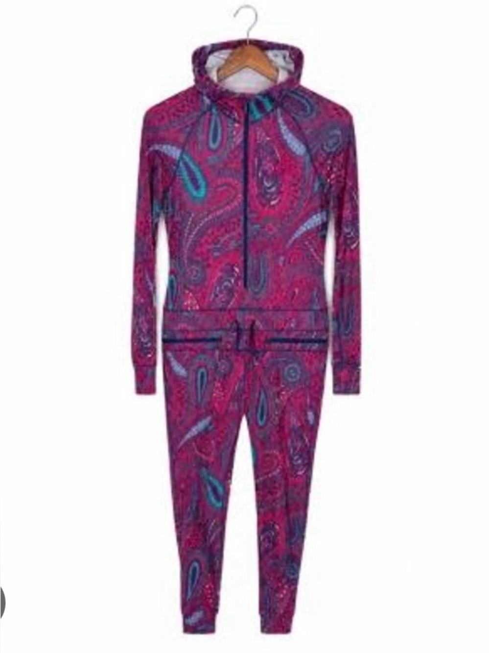Airblaster Classic Women's Classic Ninja Suit Raspberry Teal Paisley Print